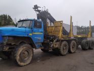 Лесовоз УРАЛ-6377R7 с КМУ и роспуском 31